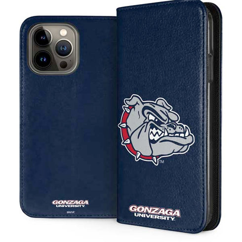 Gonzaga University Bulldog Logo iPhone 15 Pro Max Folio Case
